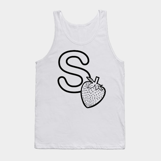 s is for strawberry Tank Top by Lin Watchorn 